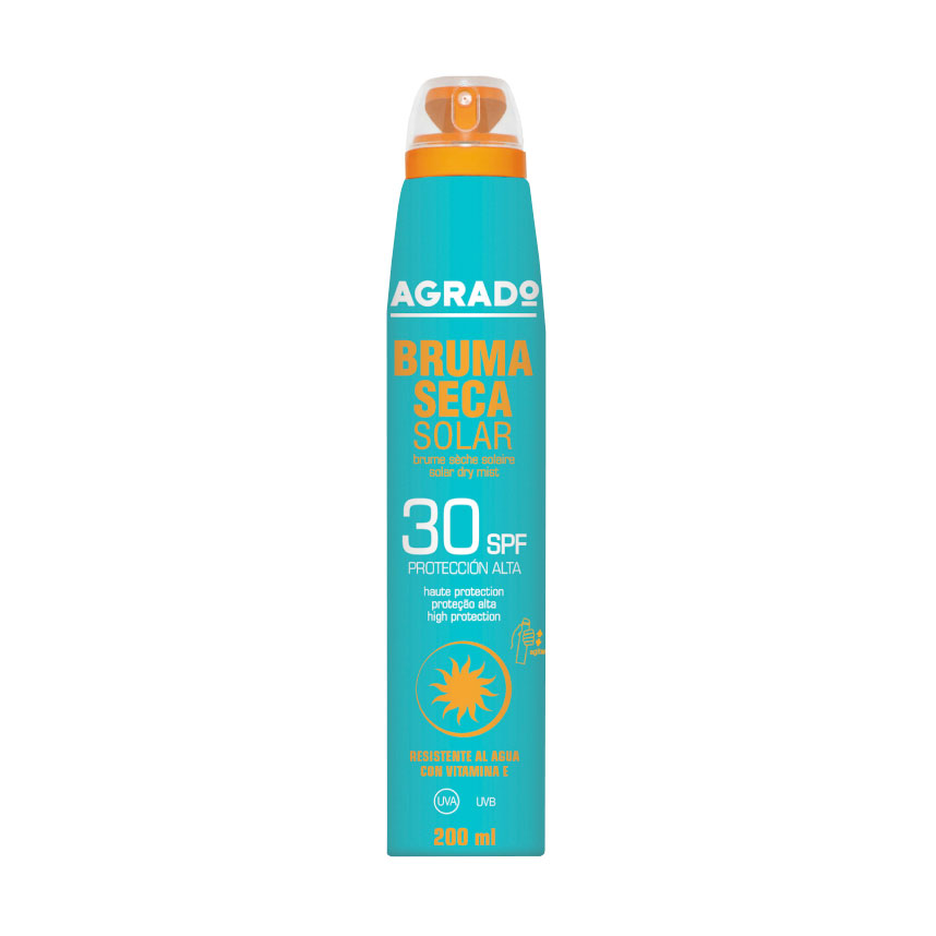 Сонцезахисний сухий спрей для тіла Agrado Solar Dry Mist, SPF 30, 200 мл
