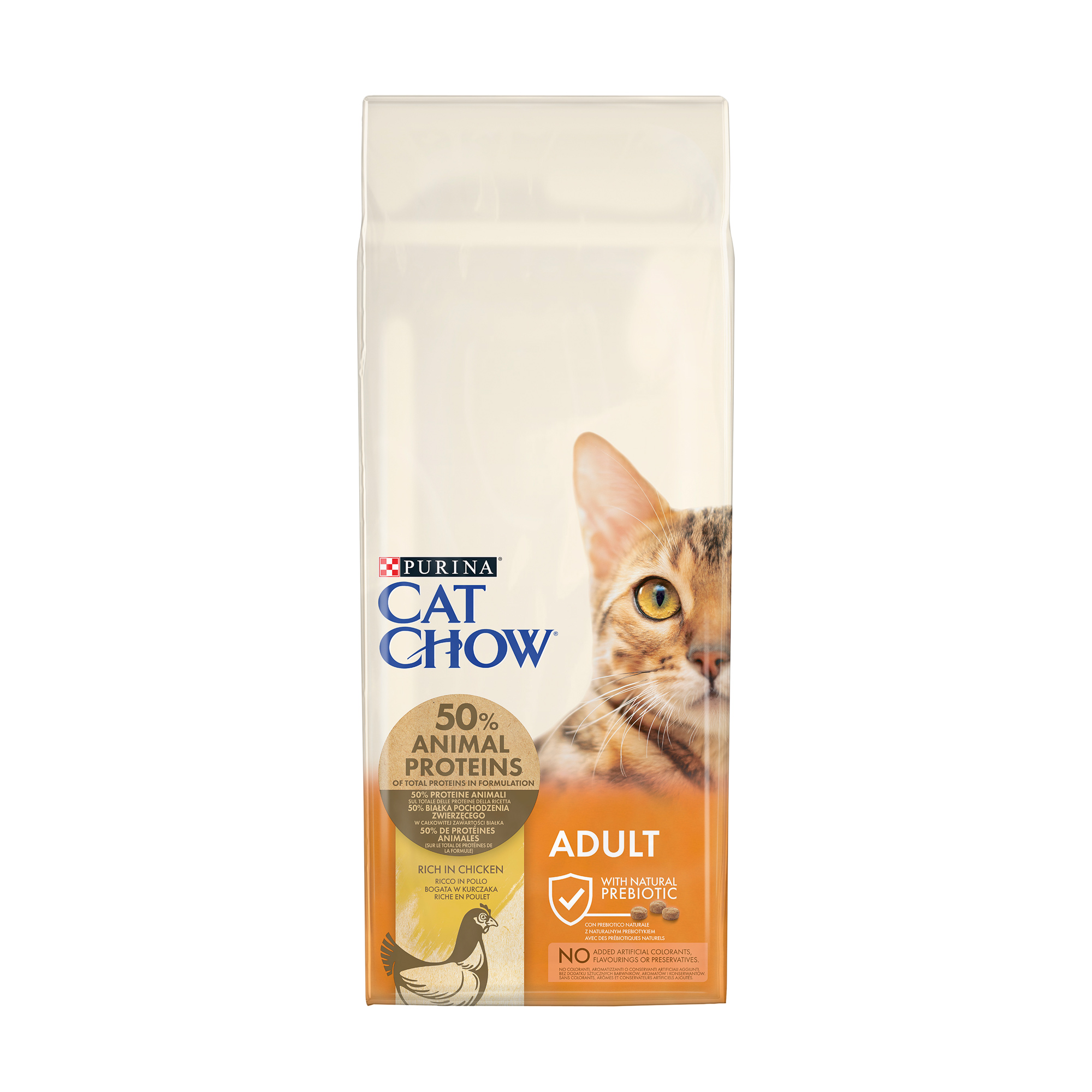 Сухий корм для дорослих котів Cat Chow Adult з куркою, 15 кг